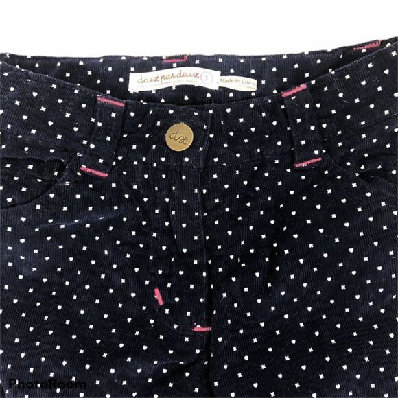 Deux par Deux Girls Corduroy Polka Dot Pants 3 - Picture 3 of 7